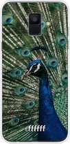 Samsung Galaxy A6 (2018) Hoesje Transparant TPU Case - Peacock #ffffff