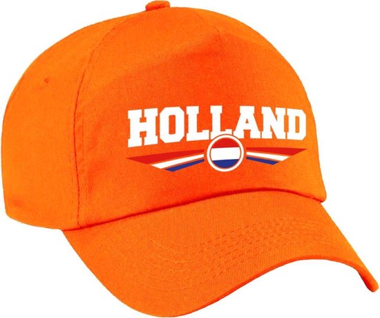 ingesteld aansluiten Waarschijnlijk Nederland / Holland landen pet / baseball cap oranje kinderen | bol.com
