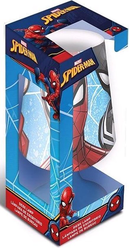 Veilleuse lampe à pression Spider Man - Rouge / Blauw - Plastique - 8 x 8 x  12 cm 