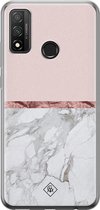 Huawei P Smart 2020 hoesje siliconen - Rose all day | Huawei P Smart (2020) case | Roze | TPU backcover transparant