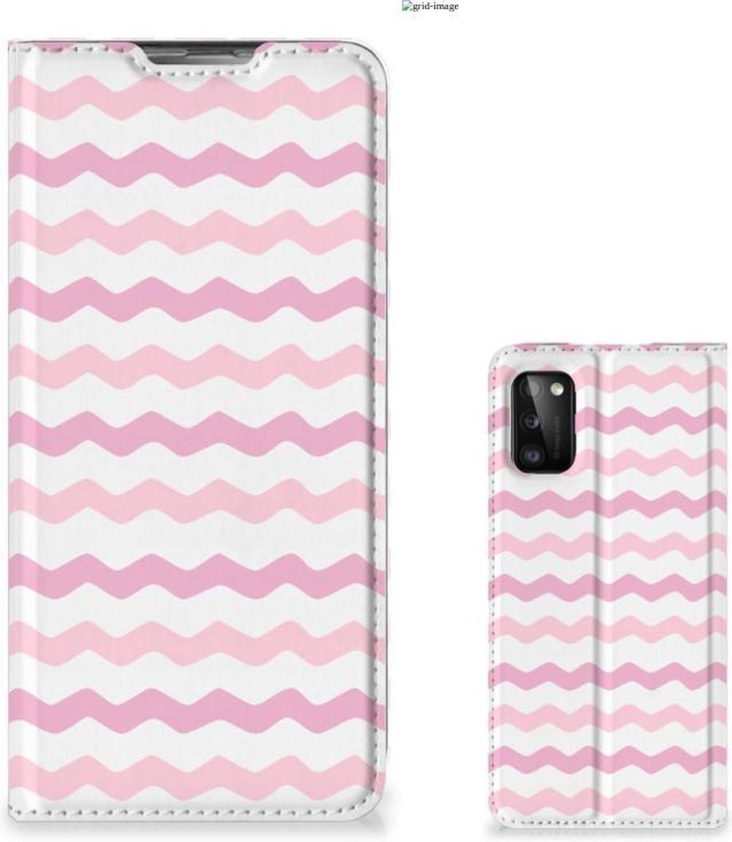 Samsung Galaxy A41 Hoesje met Magneet Waves Roze