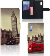 Mobiel Bookcase Geschikt voor Samsung Xcover Pro Smartphone Hoesje Londen