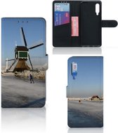 Smartphone Hoesje Xiaomi Mi 9 Boekhoesje Tekst Schaatsers