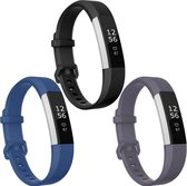 iMoshion Siliconen bandje Multipack voor Fitbit Alta (HR) - Zwart / Grijs / Blauw