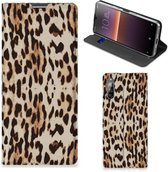 Smartphone Hoesje Sony Xperia L4 Book Cover Leopard