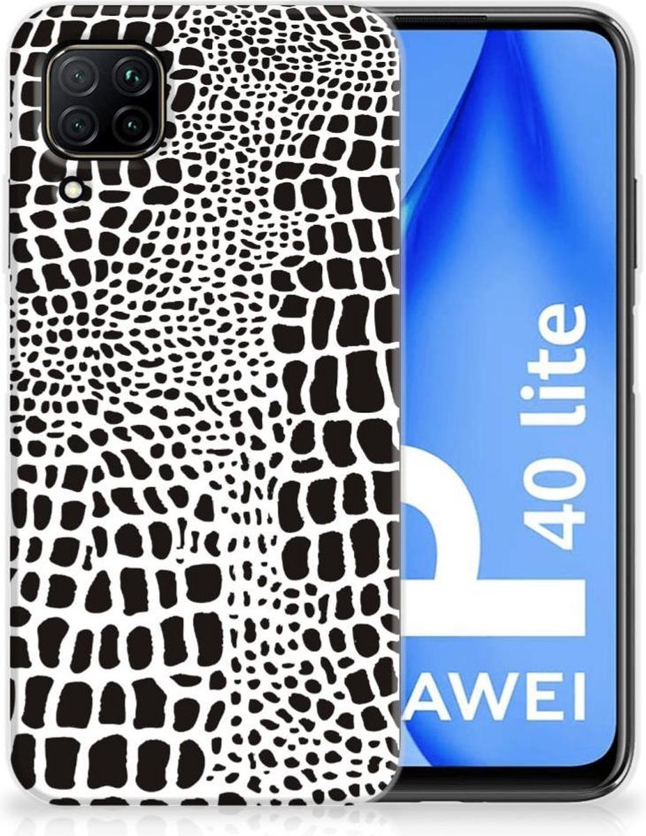 Huawei P40 Lite TPU Hoesje Slangenprint