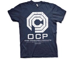 Robocop Heren Tshirt -L- Omni Consumer Products Blauw