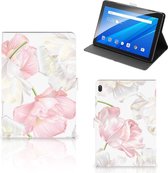 Hoesje maken Lenovo Tab E10 Cover met Magneetsluiting Mooie Bloemen