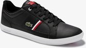 Lacoste Europa 0120 1 SMA Heren Sneakers - Black/White - Maat 41