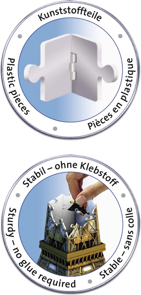 Ravensburger Eiffeltoren - 3D Puzzel gebouw van 216 stukjes — afbeelding 3