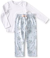Little Label Pyjama Meisjes - Maat 110-116 - Blauw, Groen, Roze - Zachte BIO Katoen