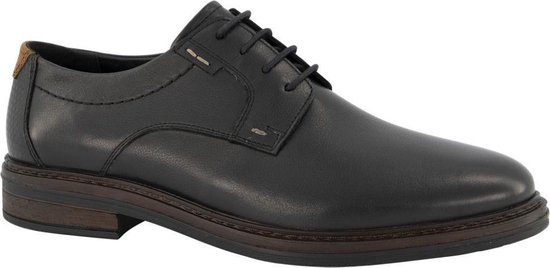 Chaussures à lacets homme Easy Street en cuir noir - Taille 44 | bol.com