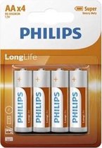 Philips 4x AA Batterijen