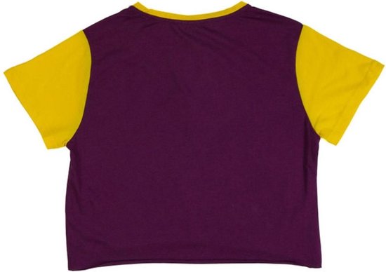 La Pèra Bordeaux effen T-Shirt met tekst Stay 95% Katoen Dames - Maat L |  bol.com