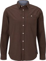 Tom Tailor Lange mouw Overhemd - 1020877 Marine (Maat: XL)