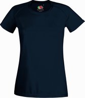 Fruit Of The Loom Dames / Vrouwen Prestatie Sportkleding T-Shirt (Donker Marine)