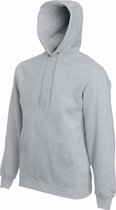 Fruit Of The Loom Heren Sweatshirt Met Capuchon / Hoodie (Heather Grijs)