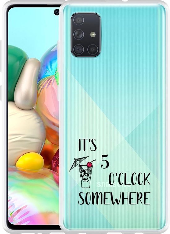 Samsung Galaxy A71 Hoesje 5 O'Clock Somewhere