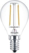 Philips Lighting 77755500 LED-lamp Energielabel E (A - G) E14 Kogel 2 W = 25 W Warmwit (Ø x l) 4.5 cm x 8 cm 1 stuk(s)