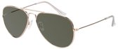 zonnebril unisex goud met groene lens (17-609 P)