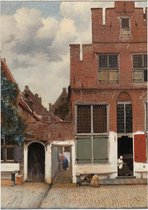 Het straatje, Johannes Vermeer - Foto op Forex - 30 x 40 cm