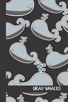 gray whales: small lined Whale Notebook / Travel Journal to write in (6'' x 9'')