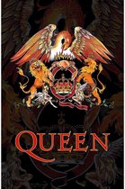 Rock Off Poster - Queen Textiel Crest - 106 X 70 Cm - Multicolor