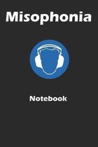 Misophonia notebook: A 6x9 inch notebook to register triggers and notes related to misophonia.