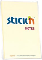 Stick'n Sticky Notes - 152x102mm, pastel geel, 100 memoblaadjes