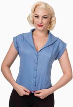 Dancing Days Blouse -M- DREAM MASTER Blauw