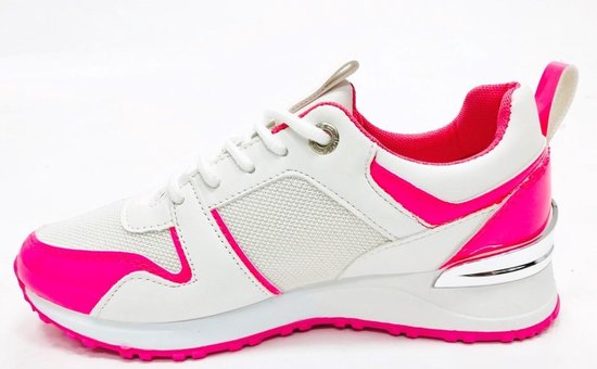 Sneakers Wit/Fuchsia | bol.com