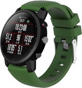 Siliconen Smartwatch bandje - Geschikt voor  Xiaomi Amazfit Pace silicone band - legergroen - Horlogeband / Polsband / Armband