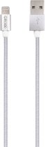 Grixx Optimum Kabel - Apple 8-pin - Gevlochten nylon - 3 meter - Wit