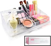 Decopatent® XLL Make up Organizer met 9 Vakken - Makeup Organizer Transparant - Sieraden - Make-up - Cosmetica - Tafel Opbergdoos
