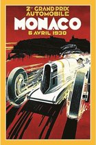 Wandbord - Grand Prix Automobile Monaco 1930