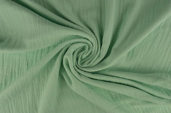 Hydrofiel stof / Mousseline stof / Licht mint / 10 meter | bol