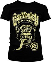 Gas Monkey Garage Dames Tshirt -L- Big Brand Logo Zwart