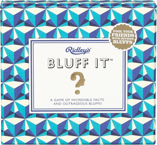Afbeelding van het spel Ridley's Games Quiz Bluff It (en) 16 Cm Papier Blauw/wit 266-delig