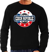 Have fear Czech republic is here sweater voor Tsjechie supporters zwart voor heren S