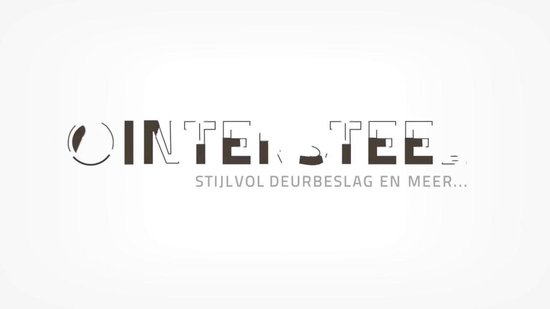 Intersteel Deurkruk Rond op rozet met 7 mm nok rvs geborsteld