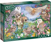 Falcon puzzel Owls in the Wood - Legpuzzel - 1000 stukjes