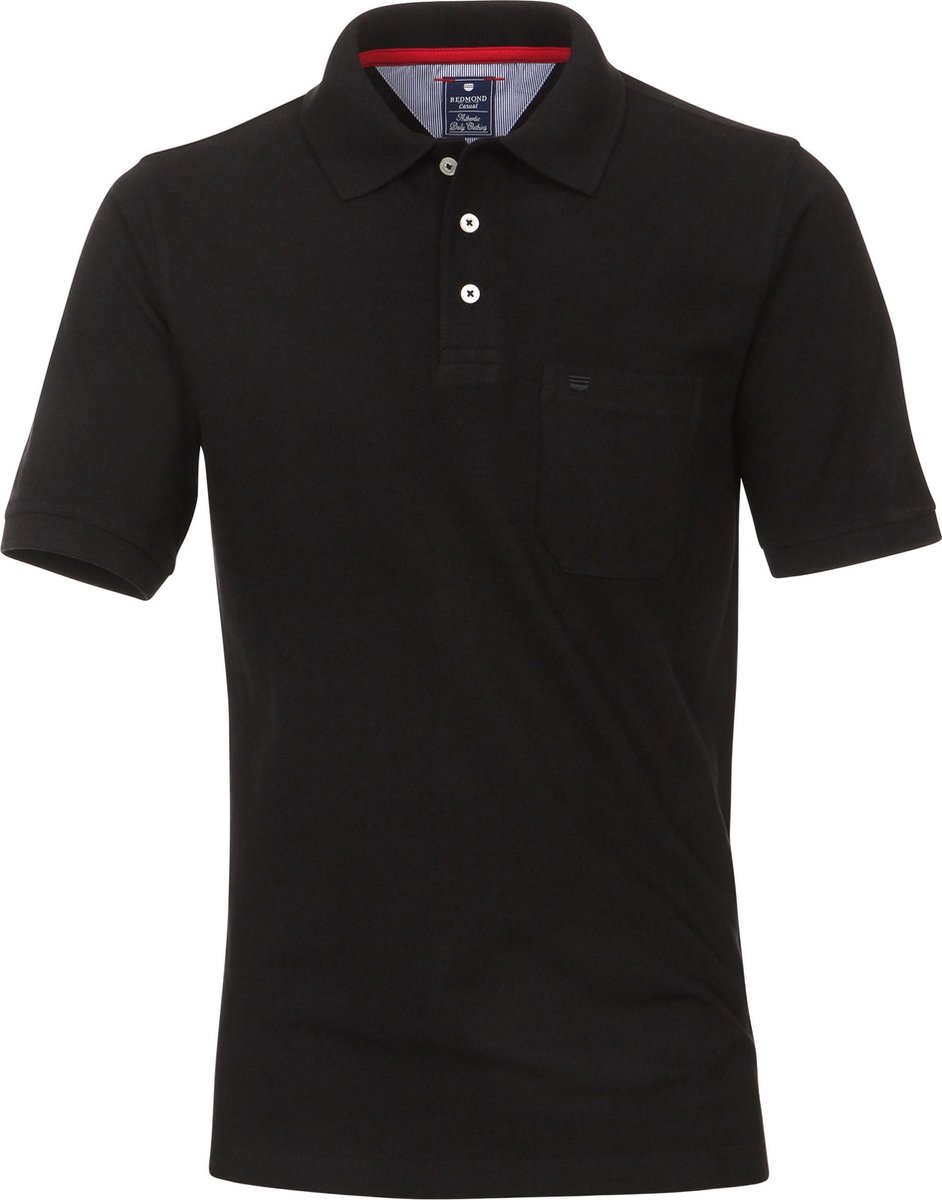 Redmond Regular Fit poloshirt - zwart - Maat: 3XL