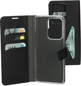 Mobiparts hoesje geschikt voor Samsung Galaxy S20 Ultra - Wallet/Boekhoesje - Eco Leer - Magneet Sluiting - Opberg vakken - Zwart