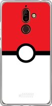 Nokia 7 Plus Hoesje Transparant TPU Case - Pokeball #ffffff