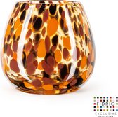 Design vaas Fiore - Fidrio Havanna - glas, mondgeblazen - hoogte 15 cm