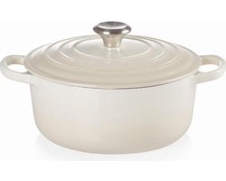 Le Creuset Braadpan Signature Meringue – Ø 24 cm / 4,2 Liter – Klassieke Ronde Braadpan van…