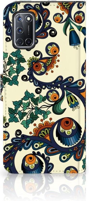 Coque avec pour OPPO A72 | OPPO A52 Portefeuille Baroque Fleur