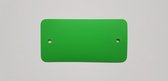 PVC-labels 54x108mm groen met 2 gaten - per doosje van 1000 stuks