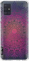 Casetastic Samsung Galaxy A51 (2020) Hoesje - Softcover Hoesje met Design - Happy Mandala Print