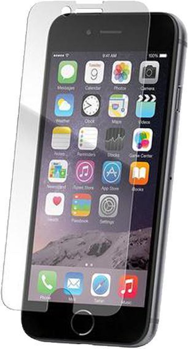 XQISIT Tough Glass CF flat for iPhone 6/6s/7/8/9 clear